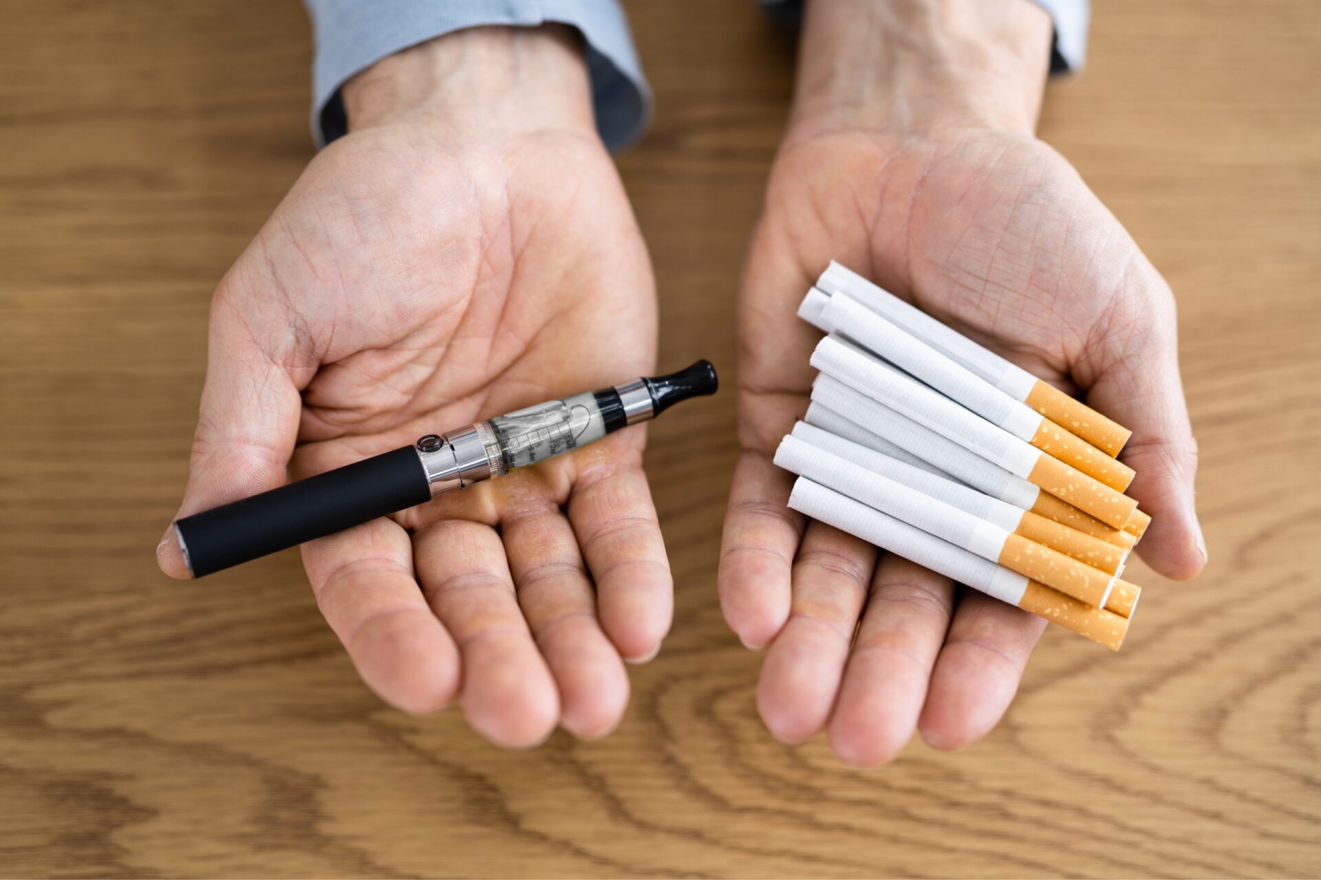Vapoter pour arrêter de fumer